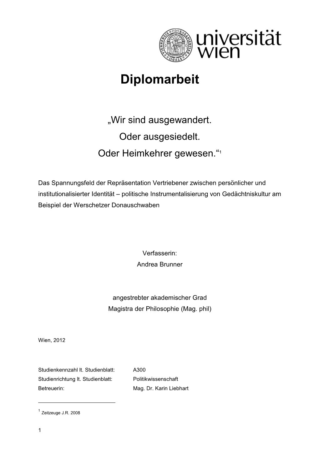 Diplomarbeit