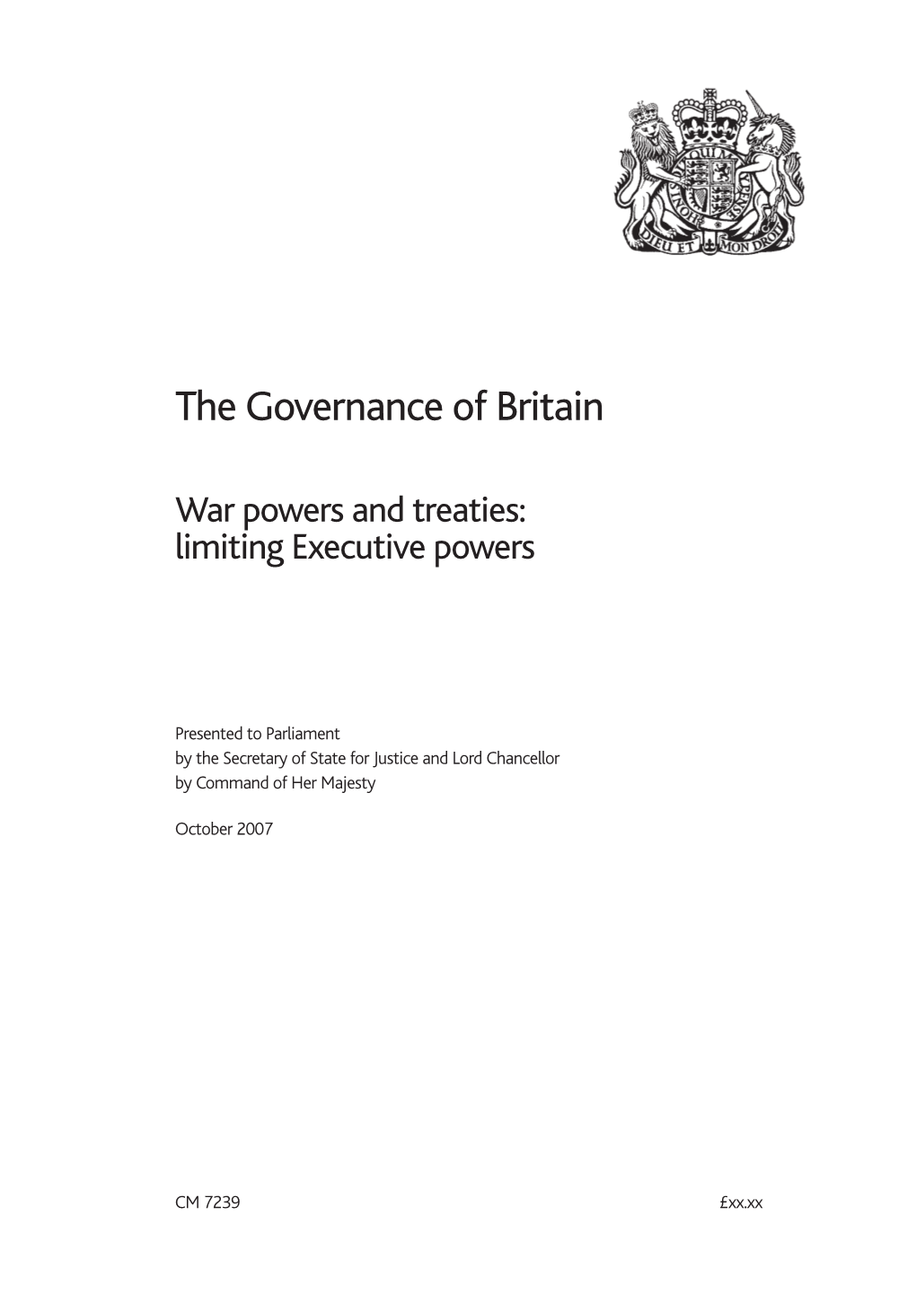 War Powers and Treaties: Limiting Executive Powers