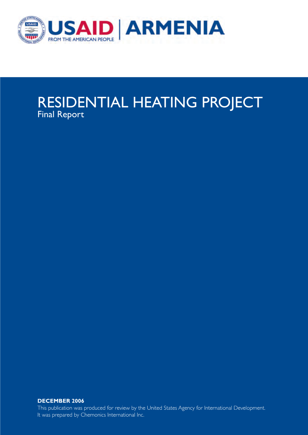 Residential Heating Project Final Report