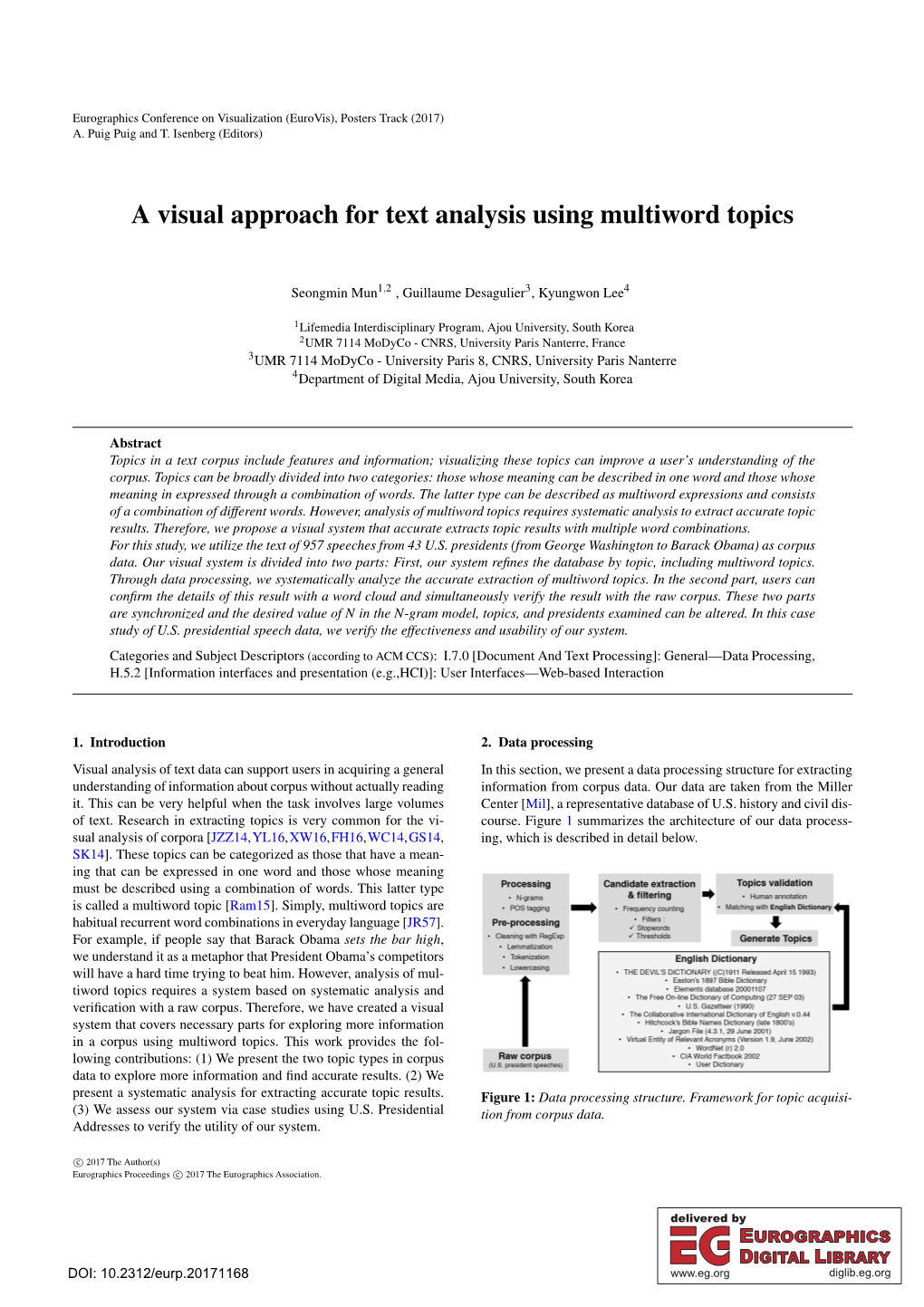 A Visual Approach for Text Analysis Using Multiword Topics