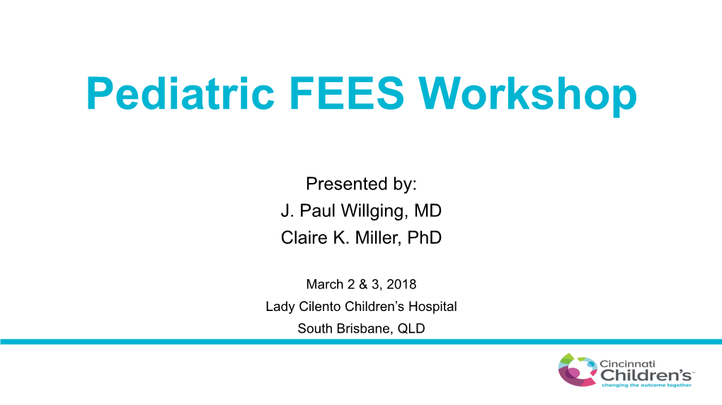 Pediatric FEES Workshop