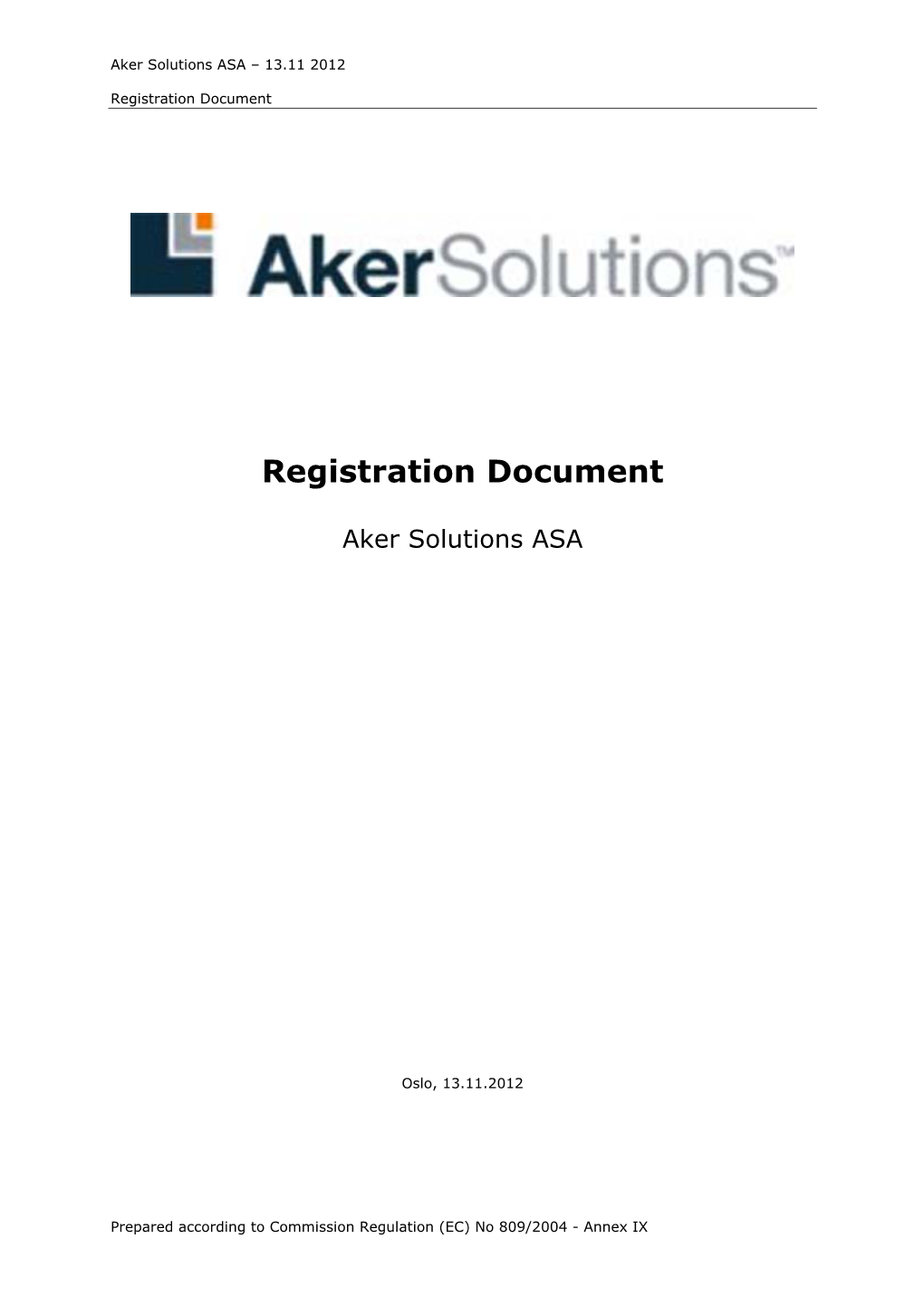 Registration Document