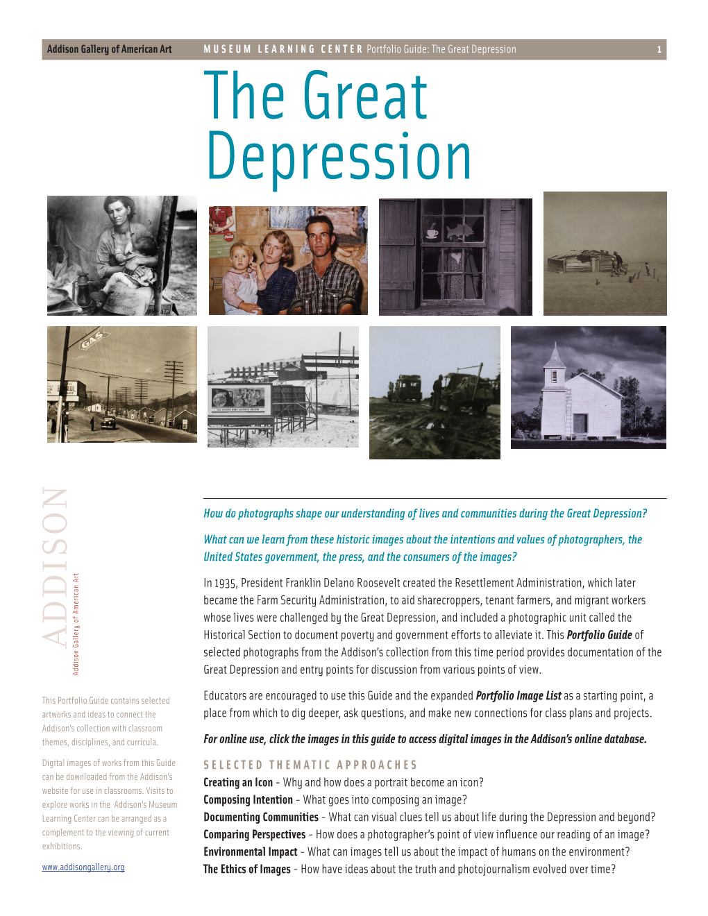 The Great Depression Portfolio Guide