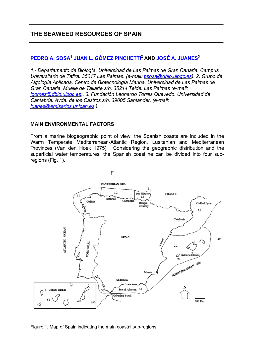 The Seaweed Resources of Spain