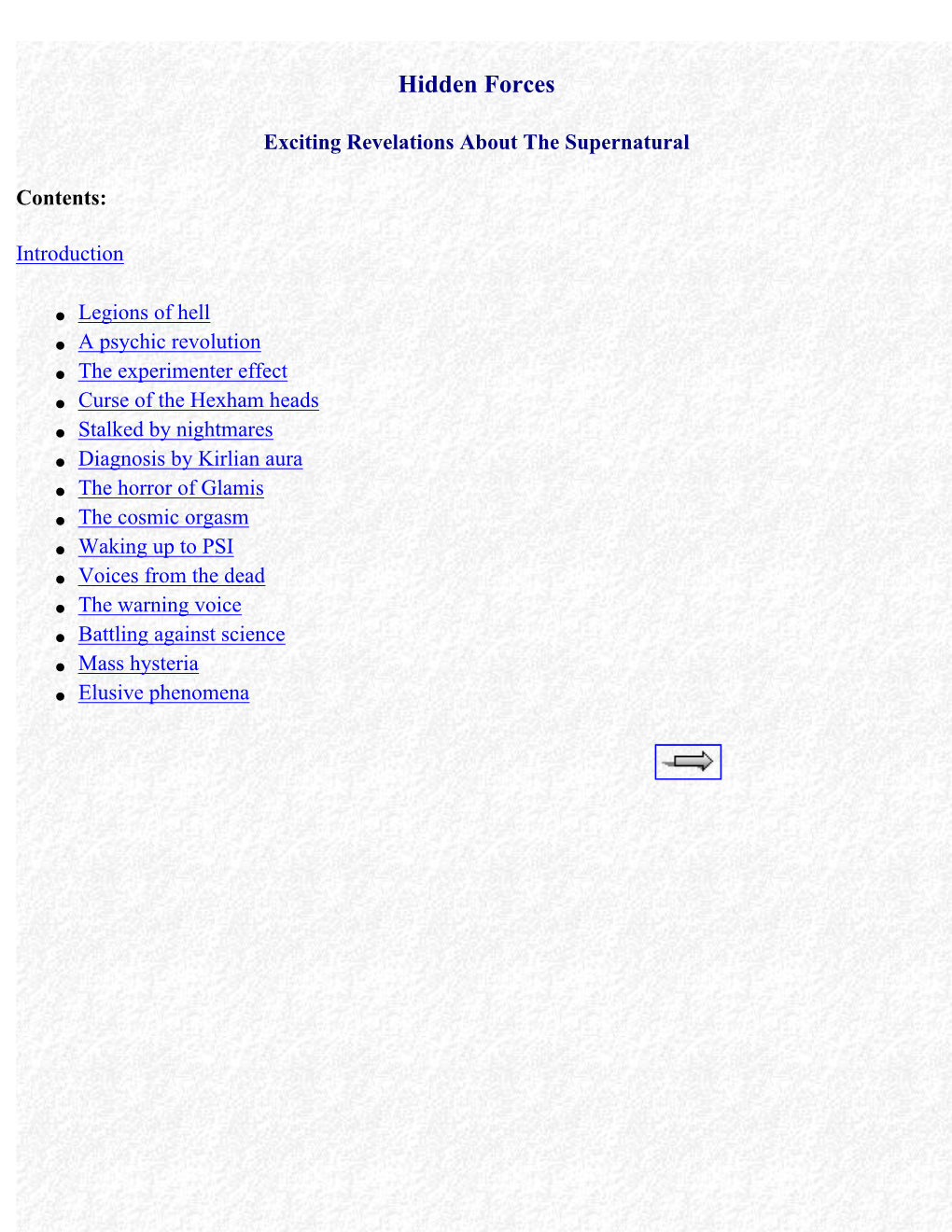 Index Hidden Forces Exciting Revelations About the Supernatural