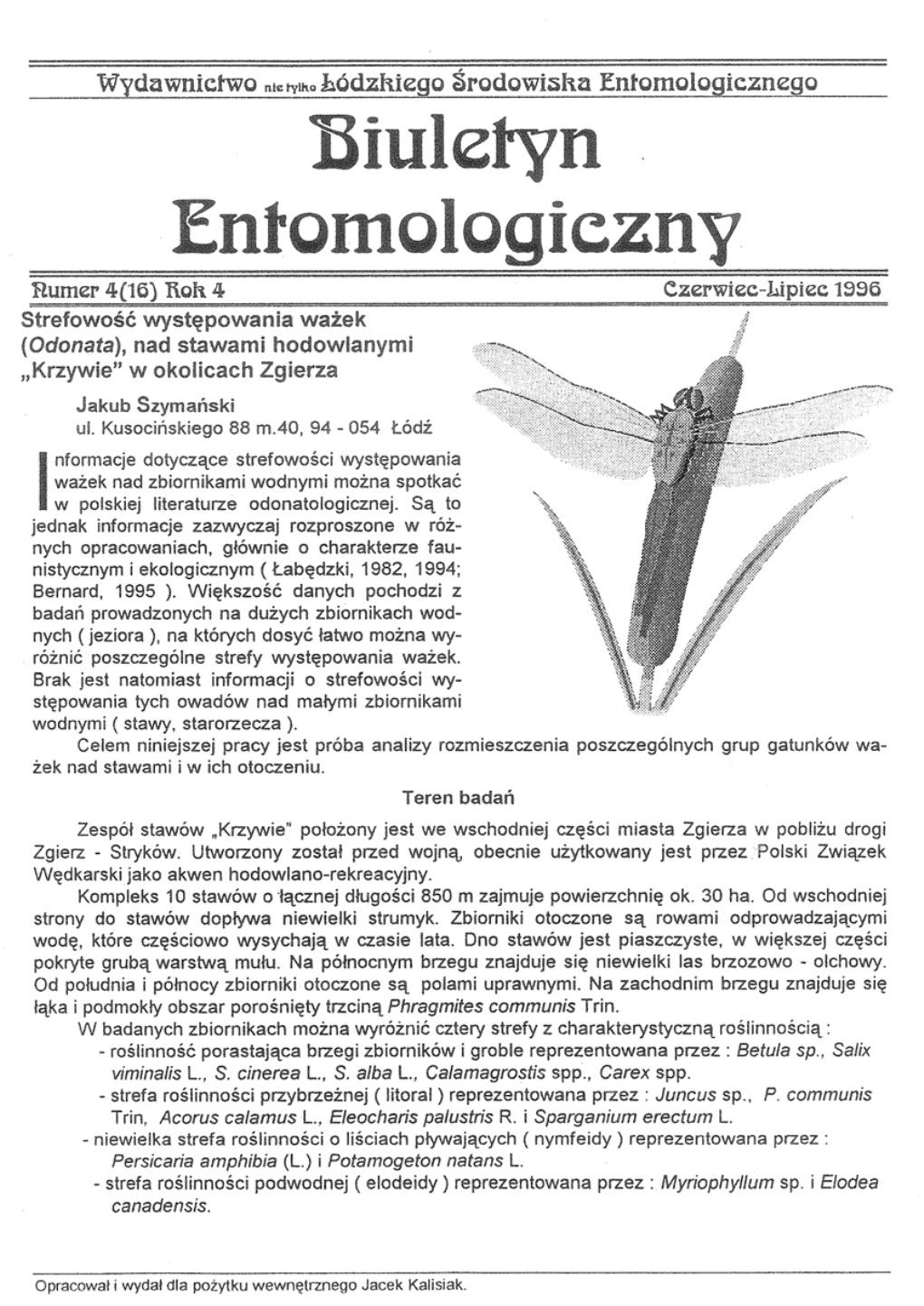 Biuletyn Entomologiczny