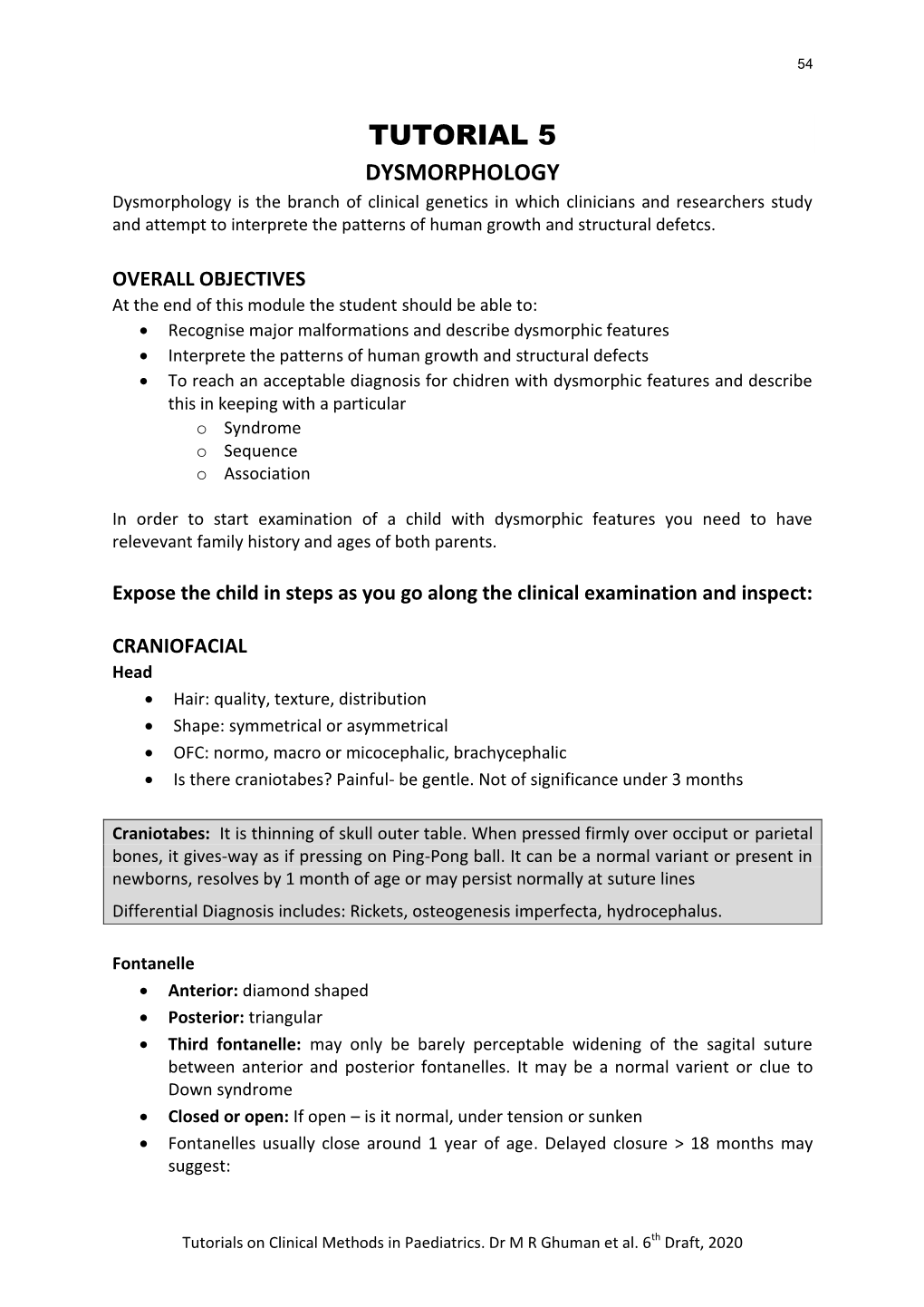 Tutorial 5 Dysmorphology.Pdf