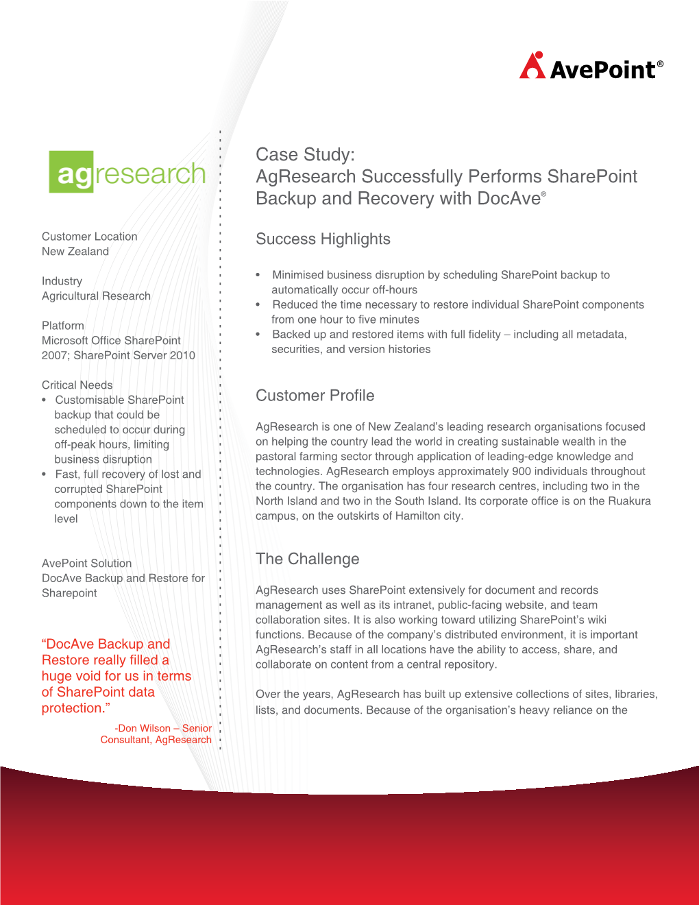 Case Study Agresearch