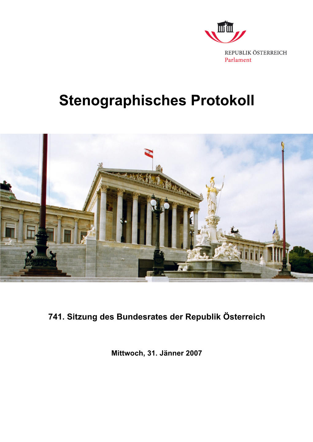 Stenographisches Protokoll Der 741. Sitzung / PDF, 770 KB