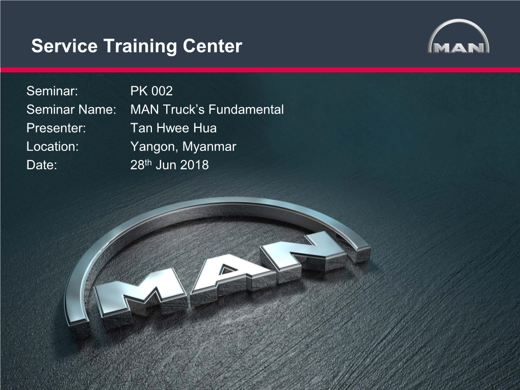 MAN Service Training
