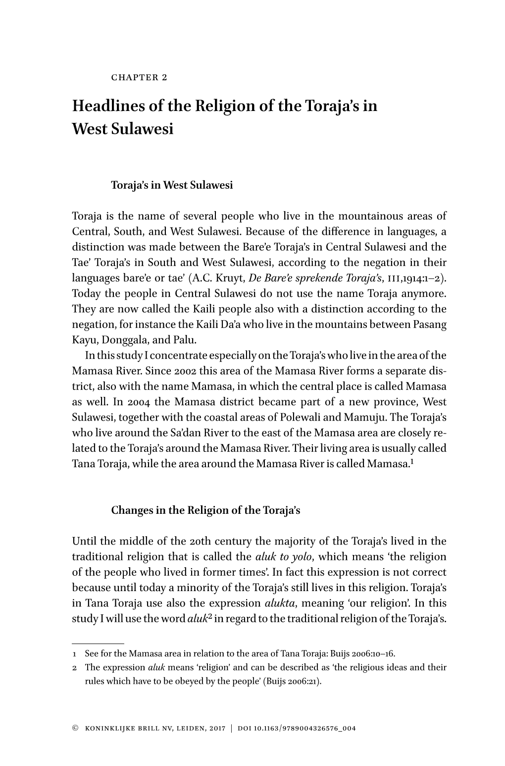 Headlines of the Religion of the Toraja's in West Sulawesi