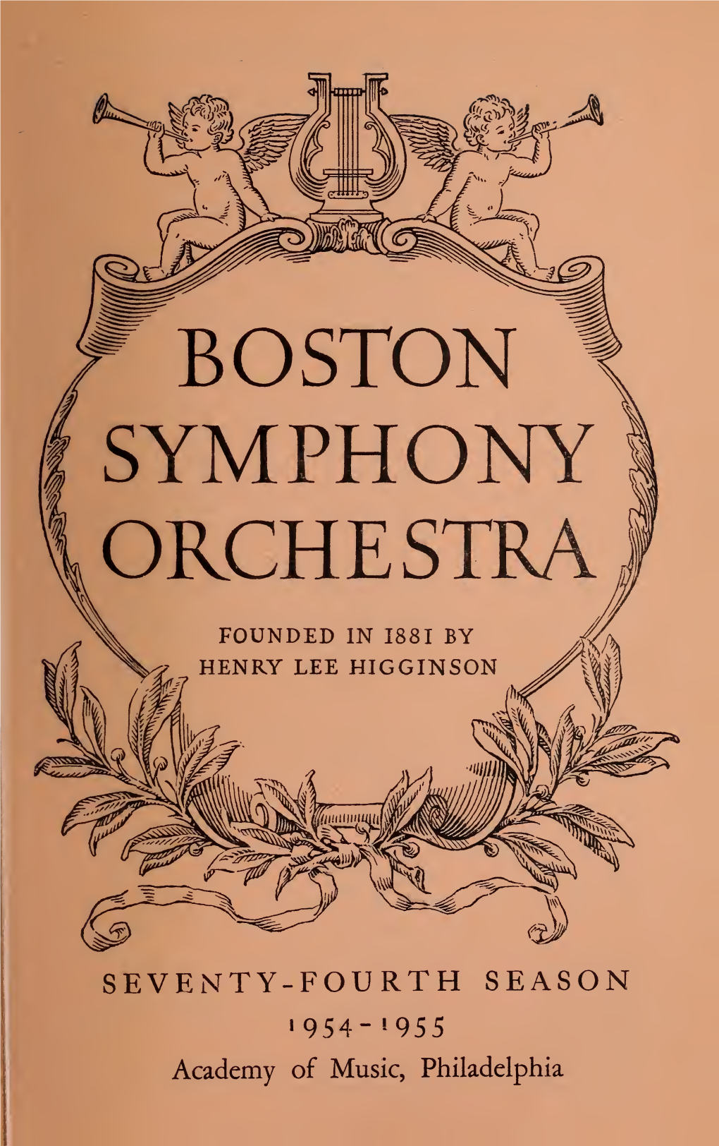 Boston Symphony Orchestra Concert Programs, Season 74, 1954-1955