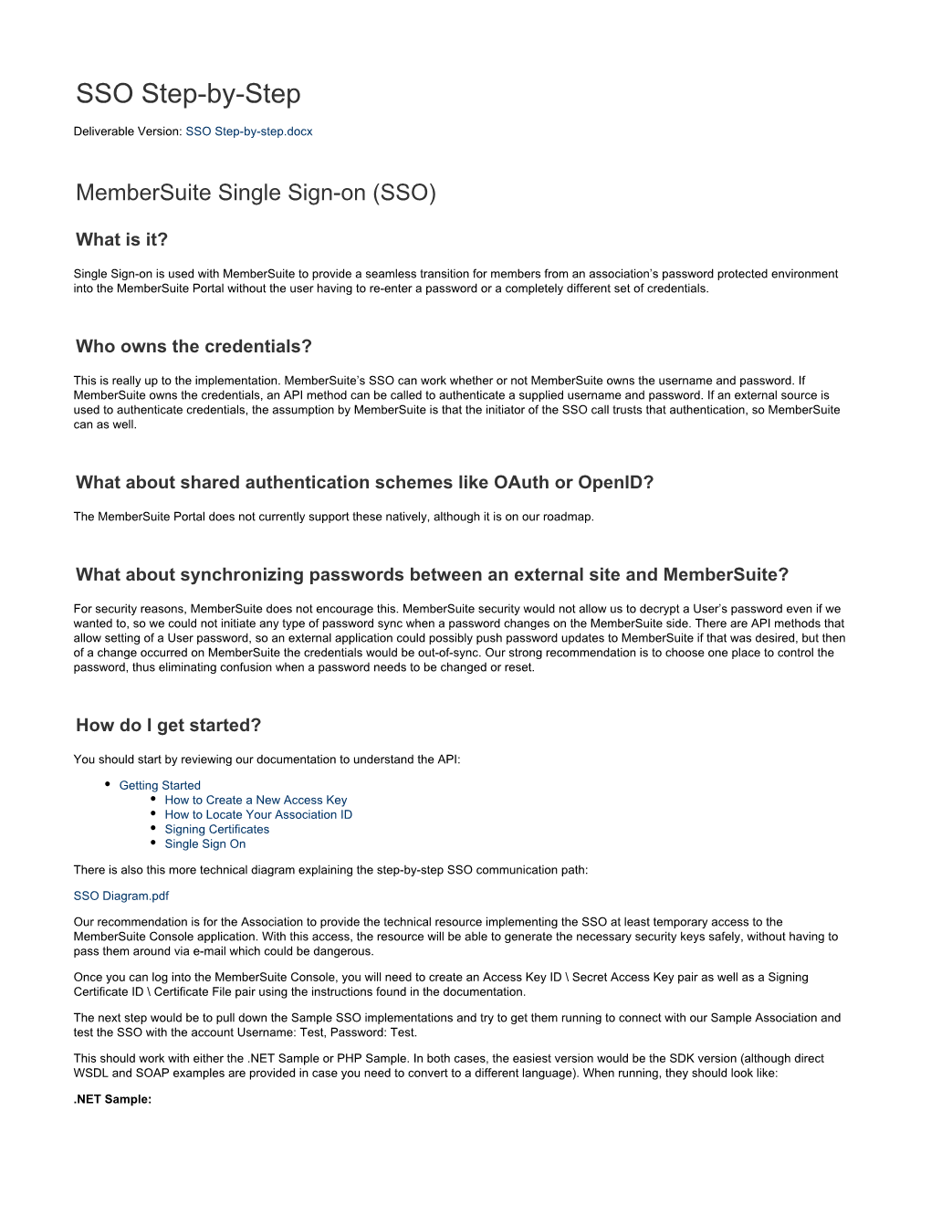 SSO Step-By-Step