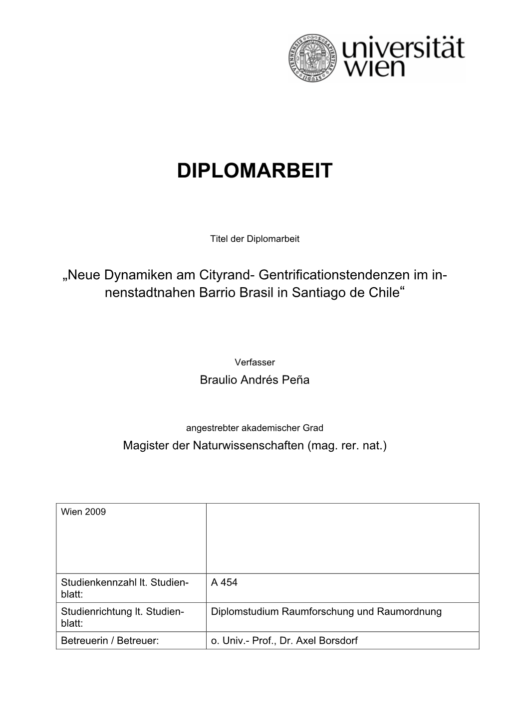 Diplomarbeit