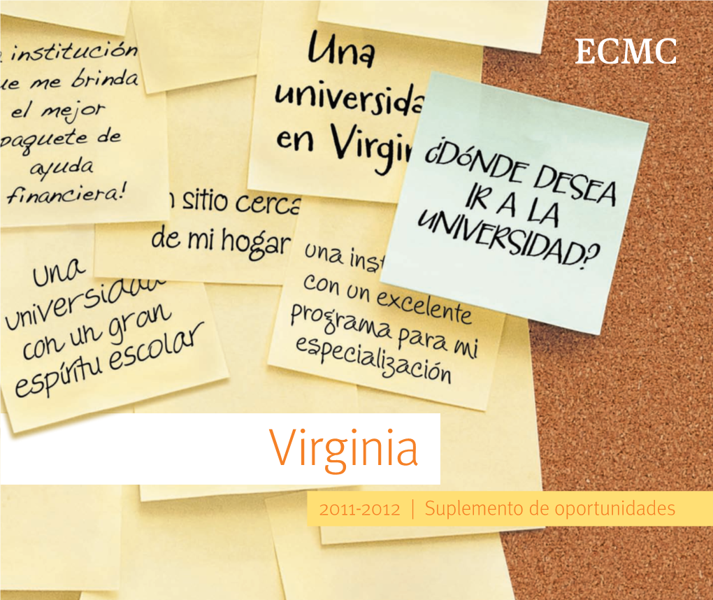 Virginia 2011-2012 | Suplemento De Oportunidades Patrocinadores Colaboradores Para El Libro Del Libro