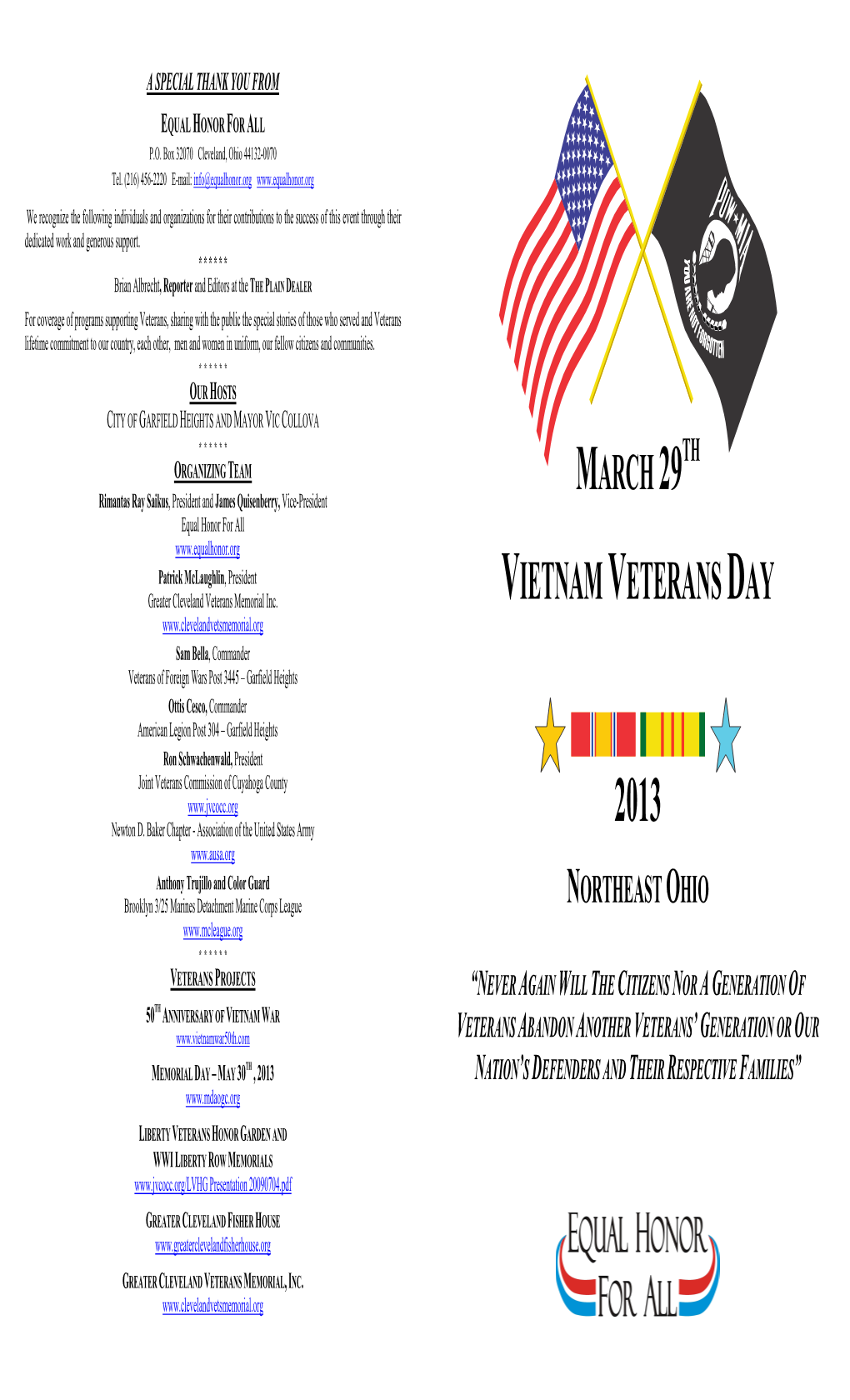 Vietnam Veterans Day