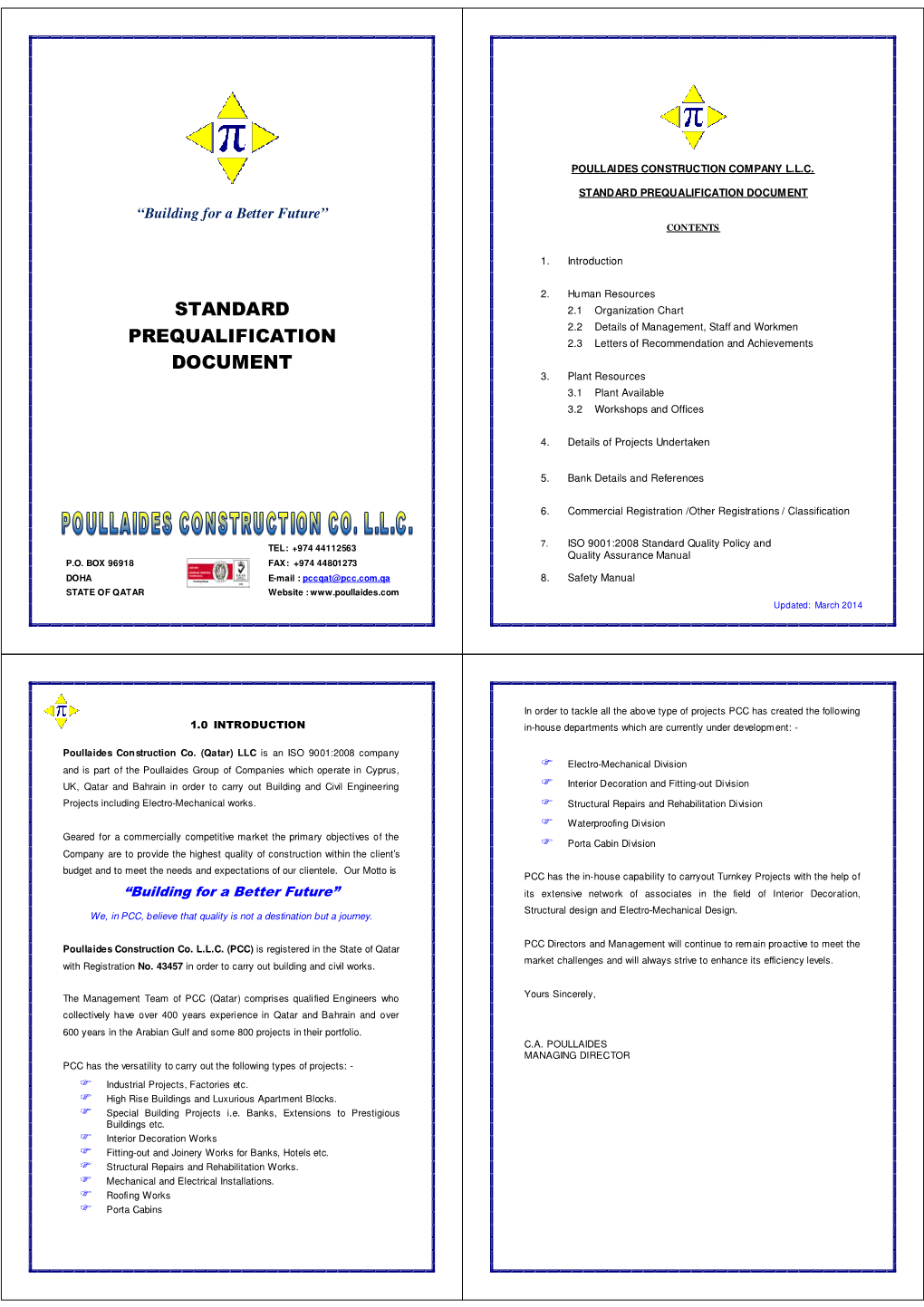 Standard Prequalification Document