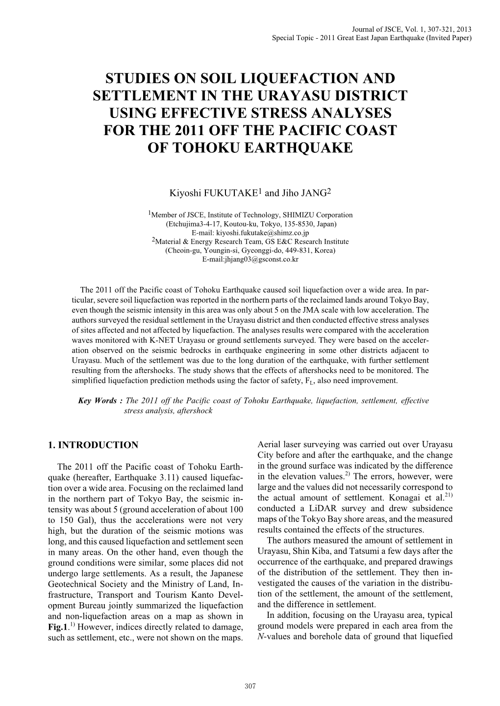 Studies on Soil Liquefaction and Settlement in the Urayasu District Using Effective Stress Analyses for the 2011 Off the Pacific Coast of Tohoku Earthquake