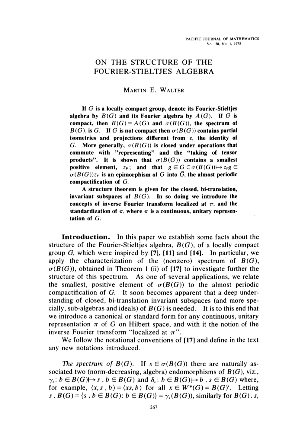 On the Structure of the Fourier-Stieltjes Algebra