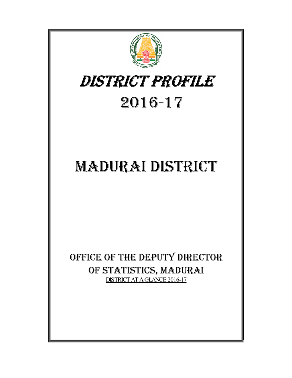 (2016-17). Madurai District