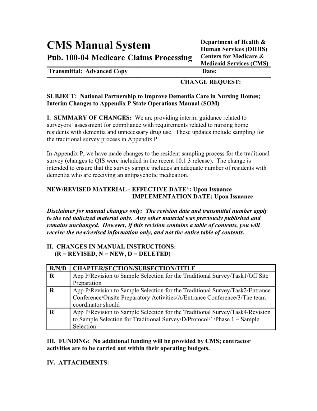 NEW/REVISED MATERIAL - EFFECTIVE DATE*: Upon Issuance