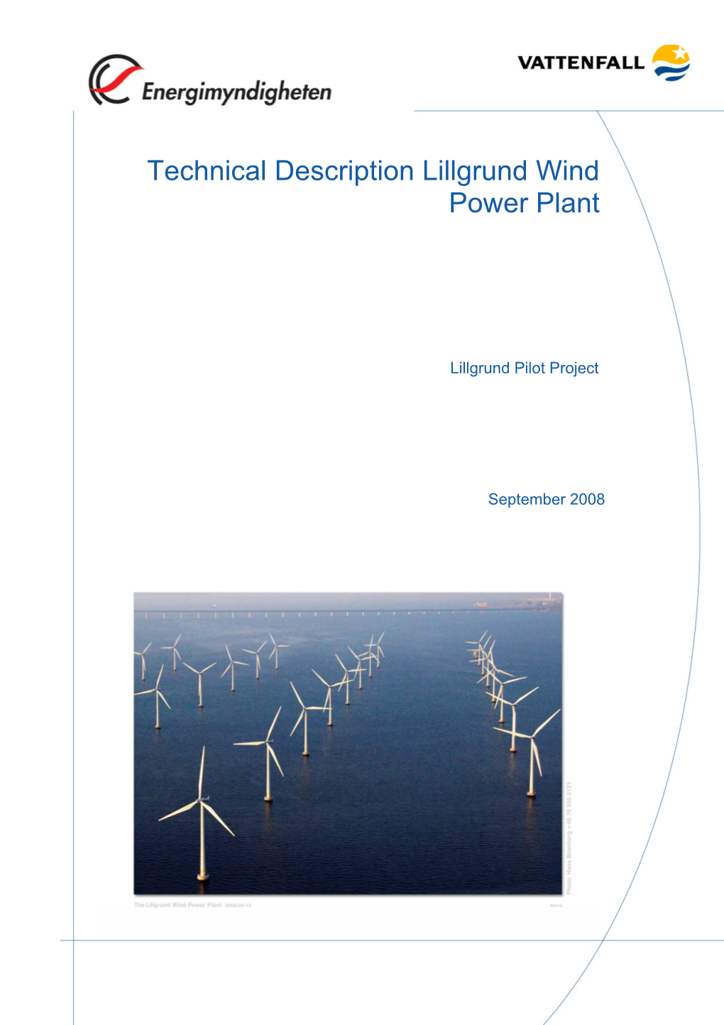 Technical Description Lillgrund Wind Power Plant