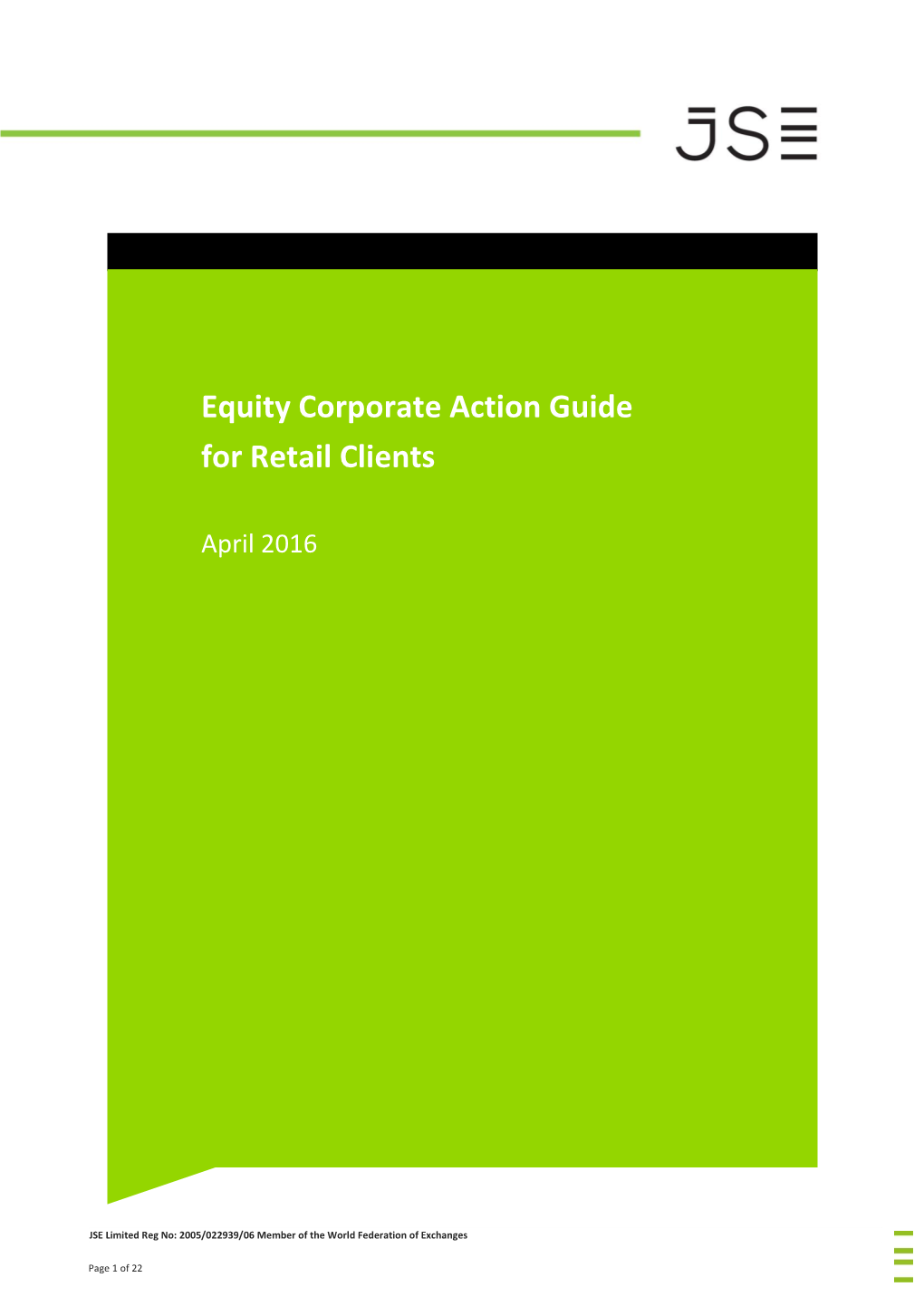 Equity Corporate Action Guide for Retail Clients