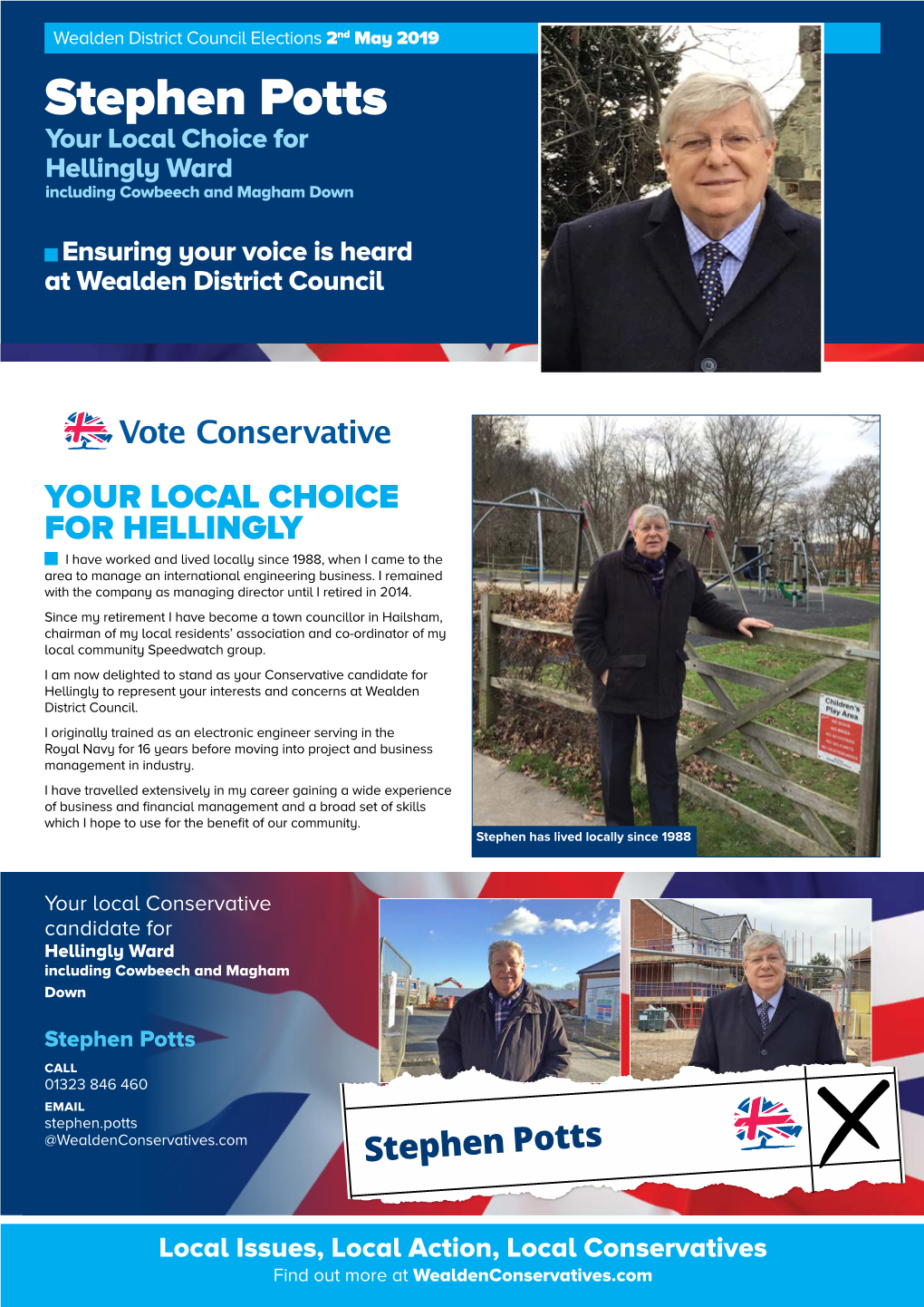 Stephen Potts Your Local Choice for Hellingly Ward Including Cowbeech and Magham Down