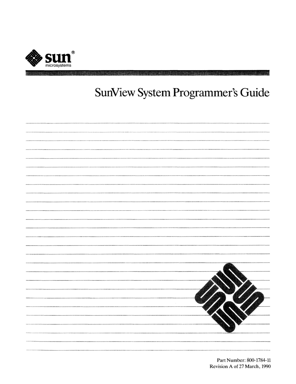 Sunview System Programmer's Guide