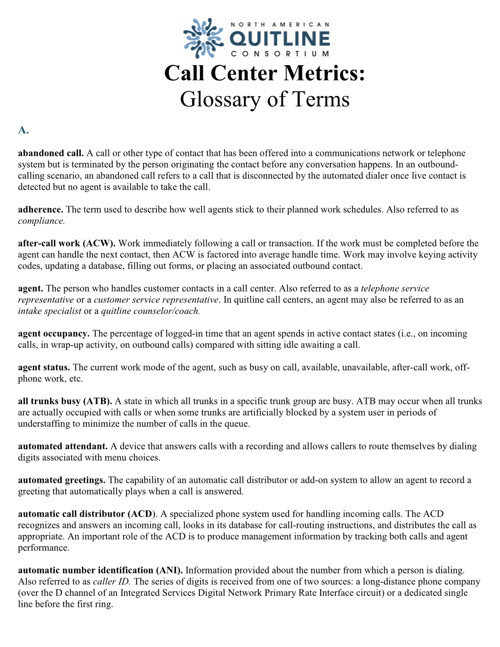 Call Center Metrics: Glossary of Terms