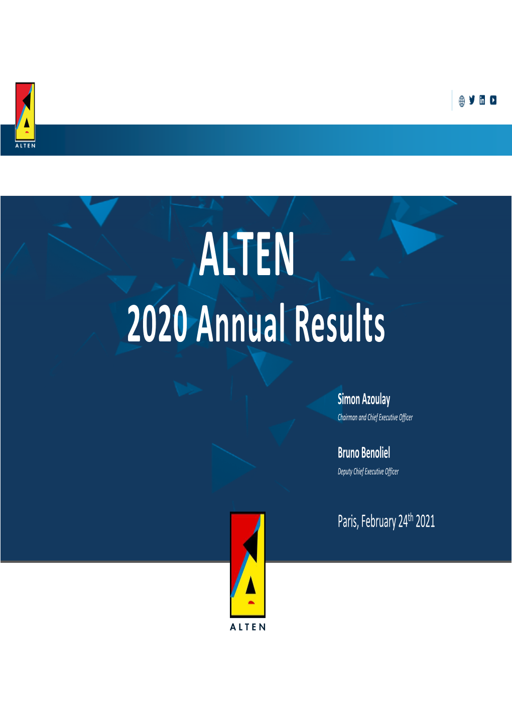 ALTEN Annual Results 2020