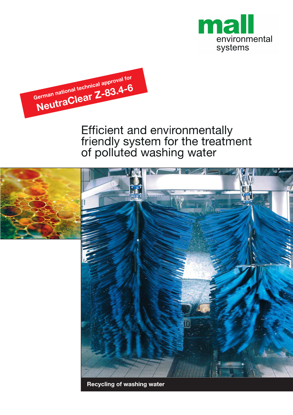 Brochure Recycling of Washing Water