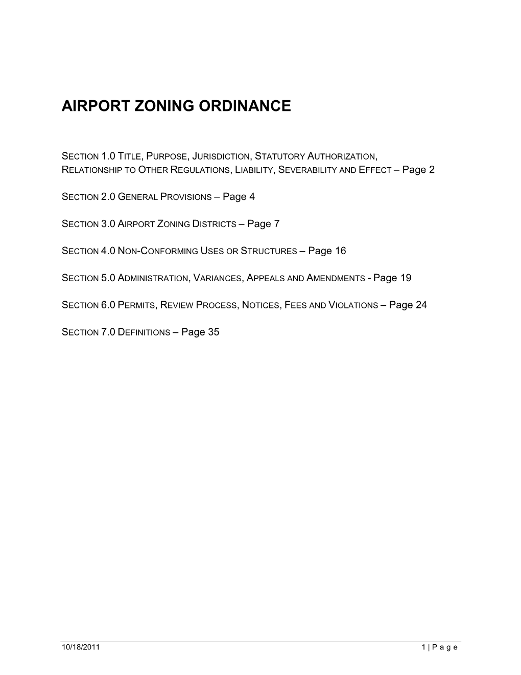 Airport Zoning Ordinance