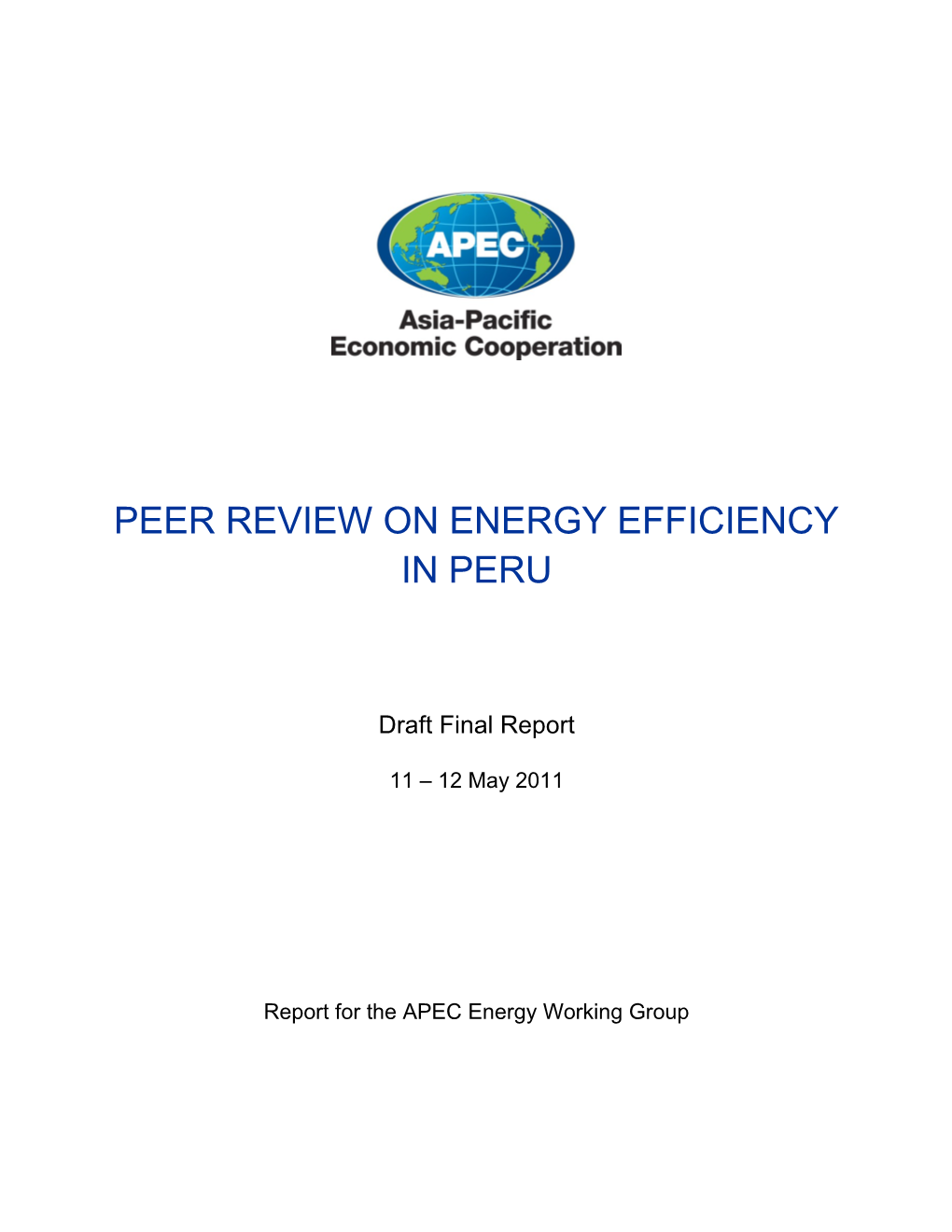 Peer Review on Energy Efficiency in Peru