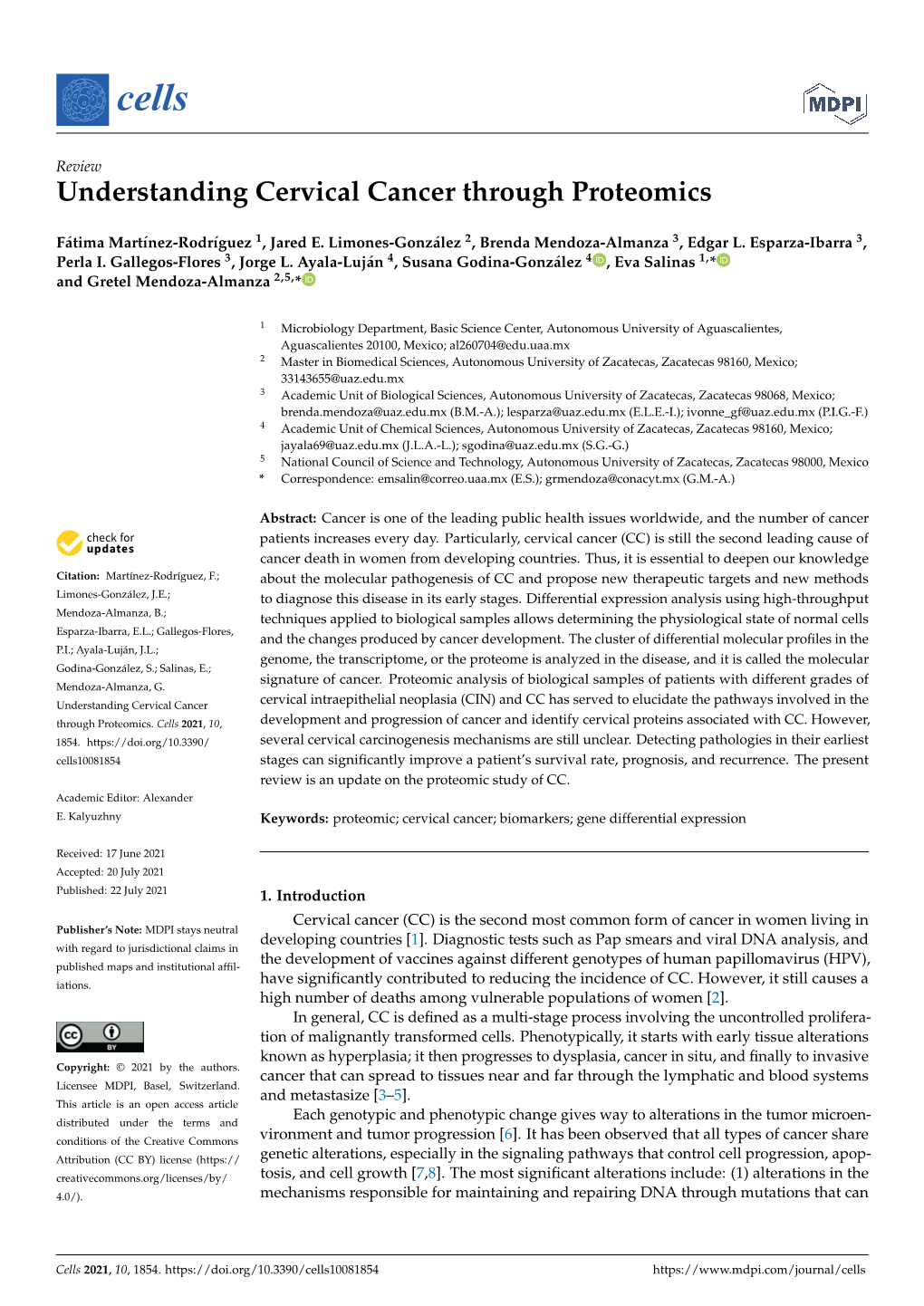 Understanding Cervical Cancer Through Proteomics