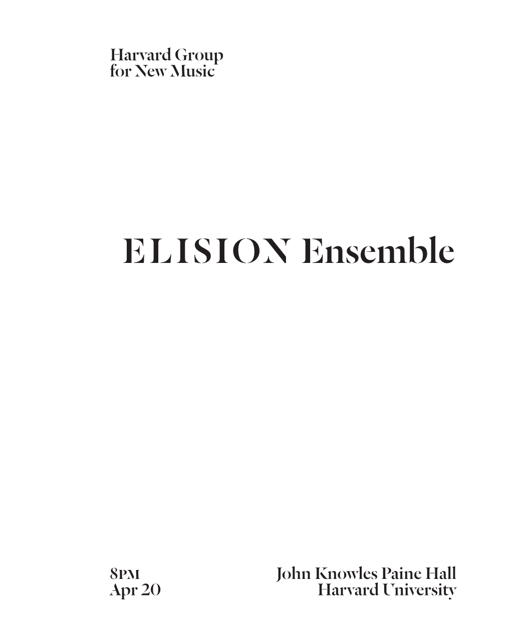 ELISION Ensemble