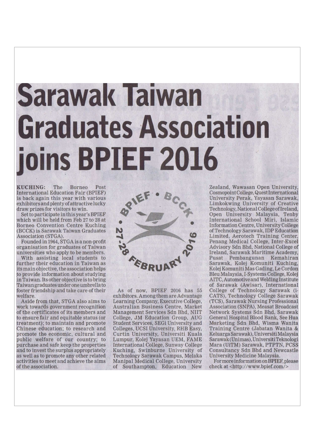 Joins BPIEF 2016