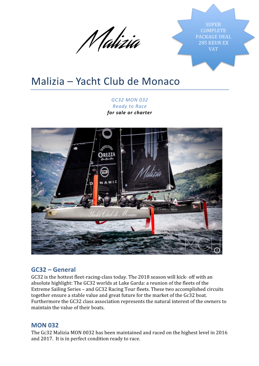 Malizia – Yacht Club De Monaco