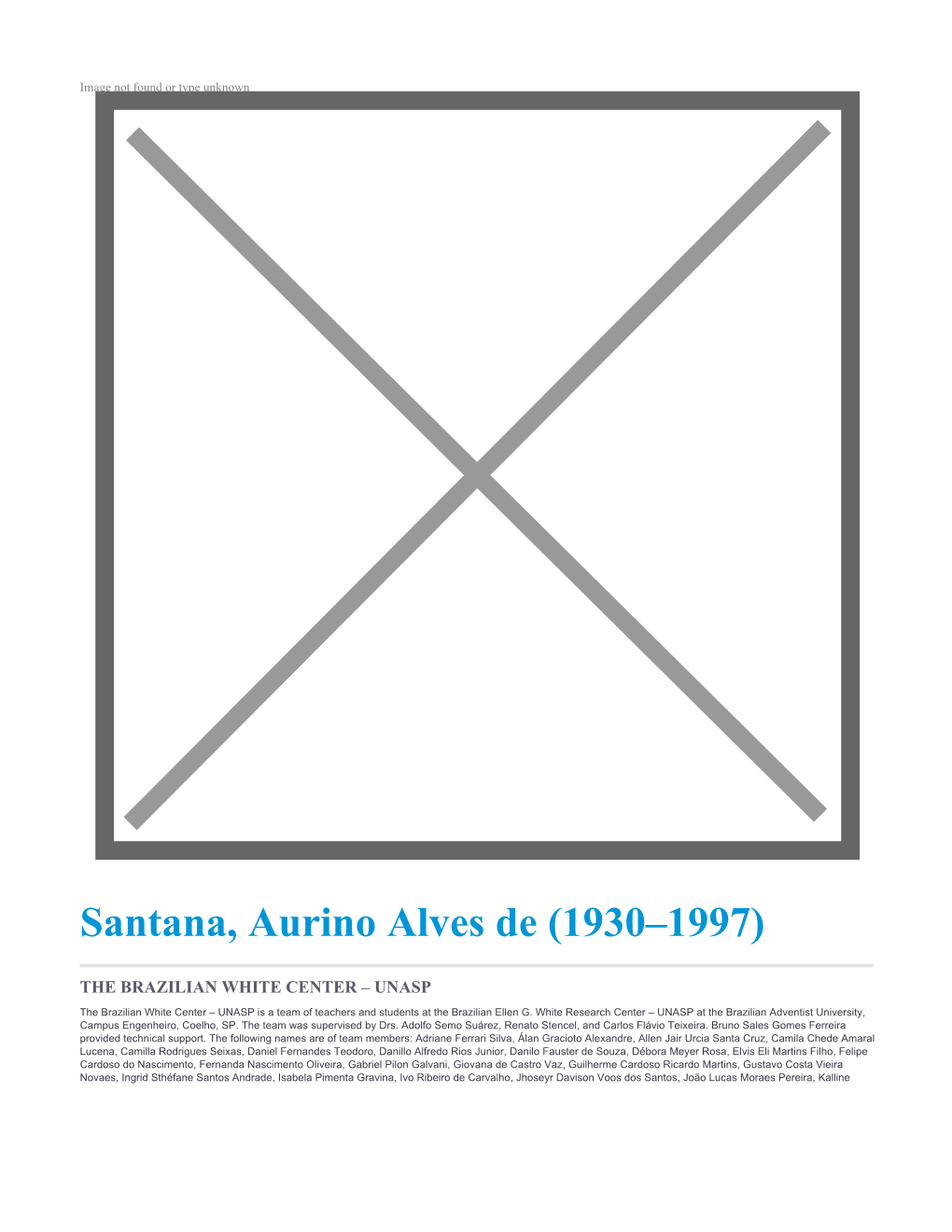 Santana, Aurino Alves De (1930–1997)