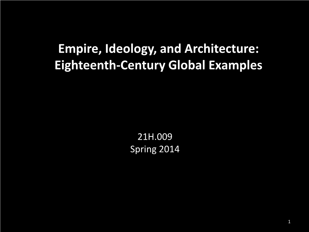 Eighteenth-Century Global Examples