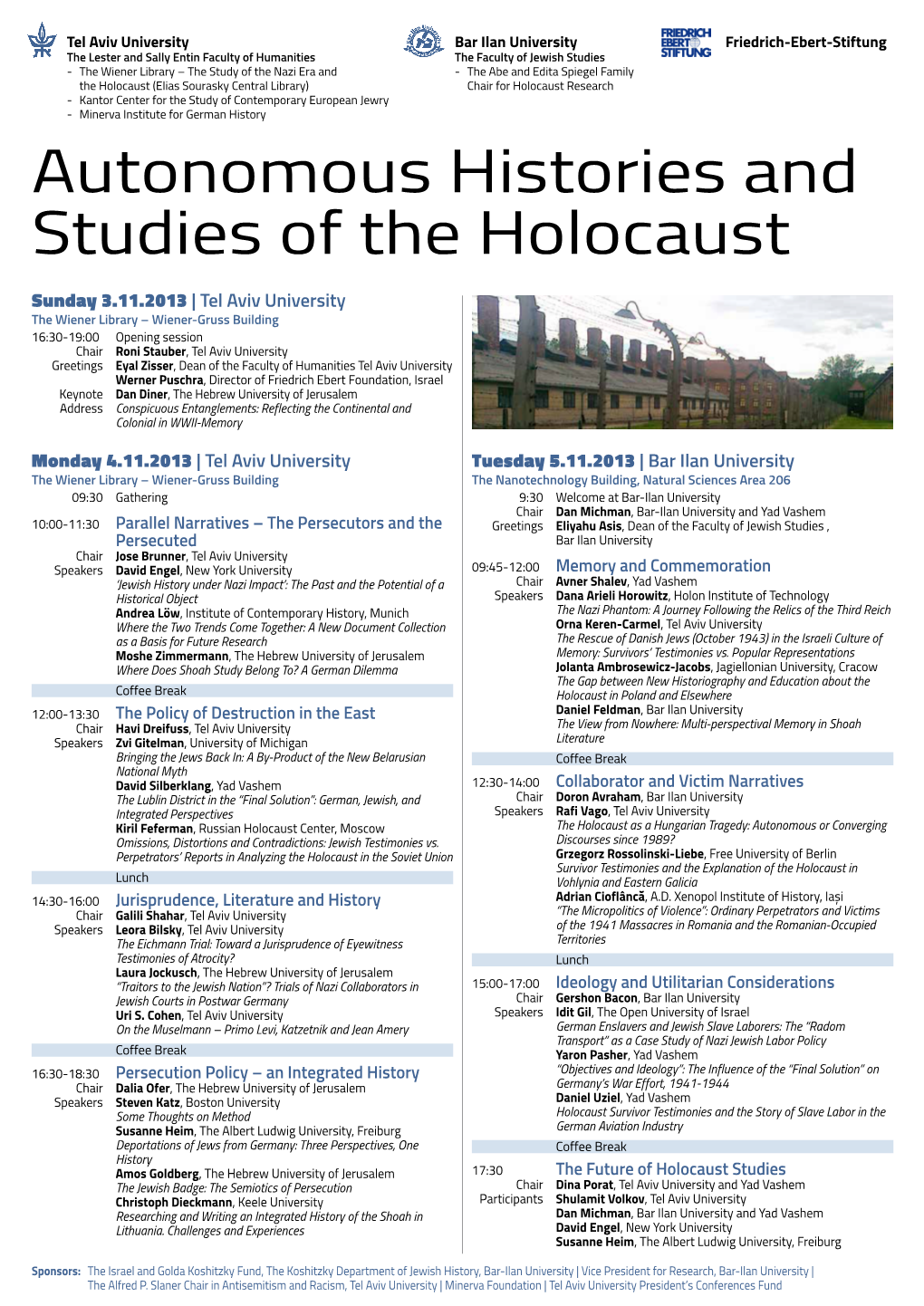 Autonomous Histories and Studies of the Holocaust