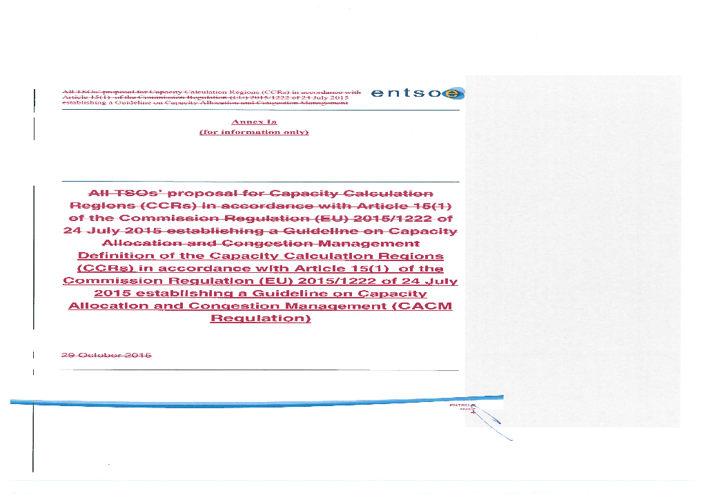 All Tsos' Proposal for Capacity Calculation