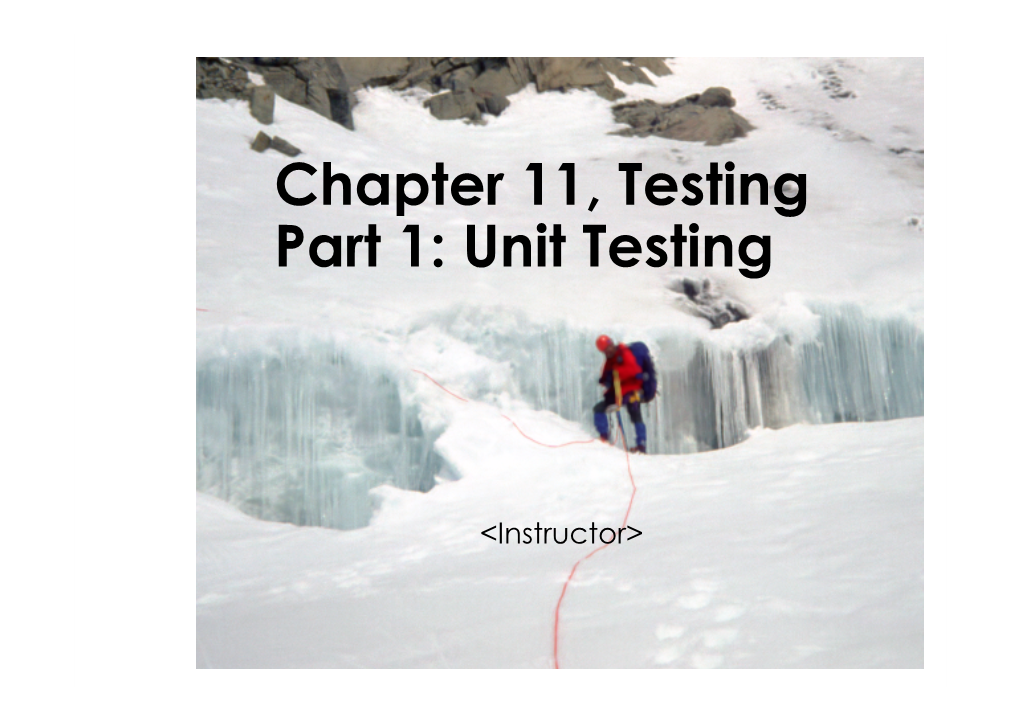 Unit Testing