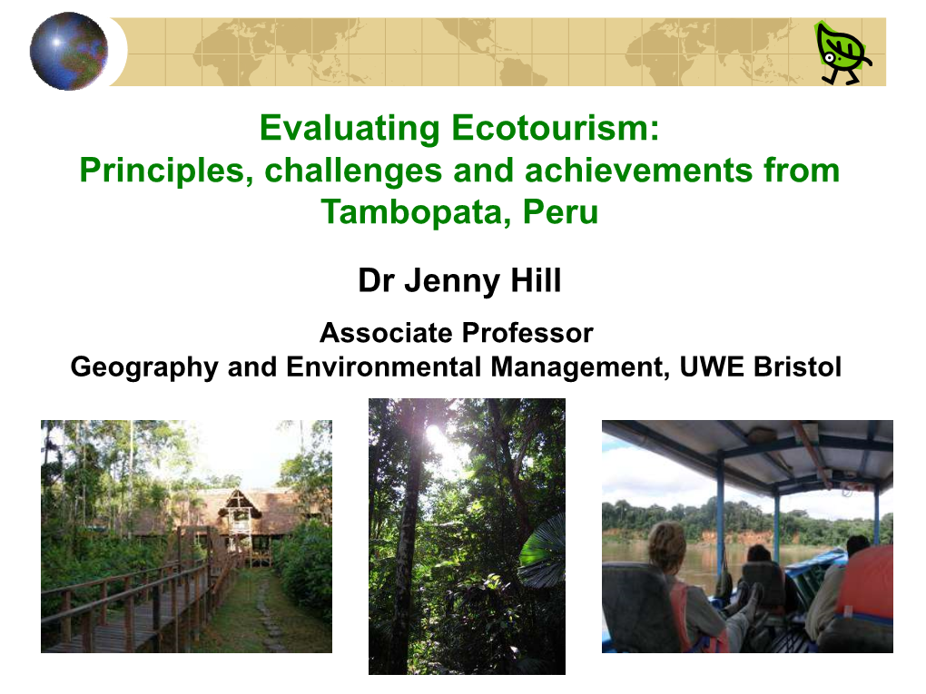 “Ecotourism” in Pdf Format