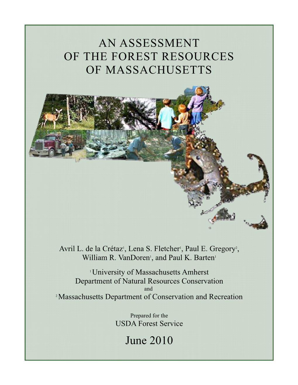 An Assessment of the Forest Resources of Massachusetts