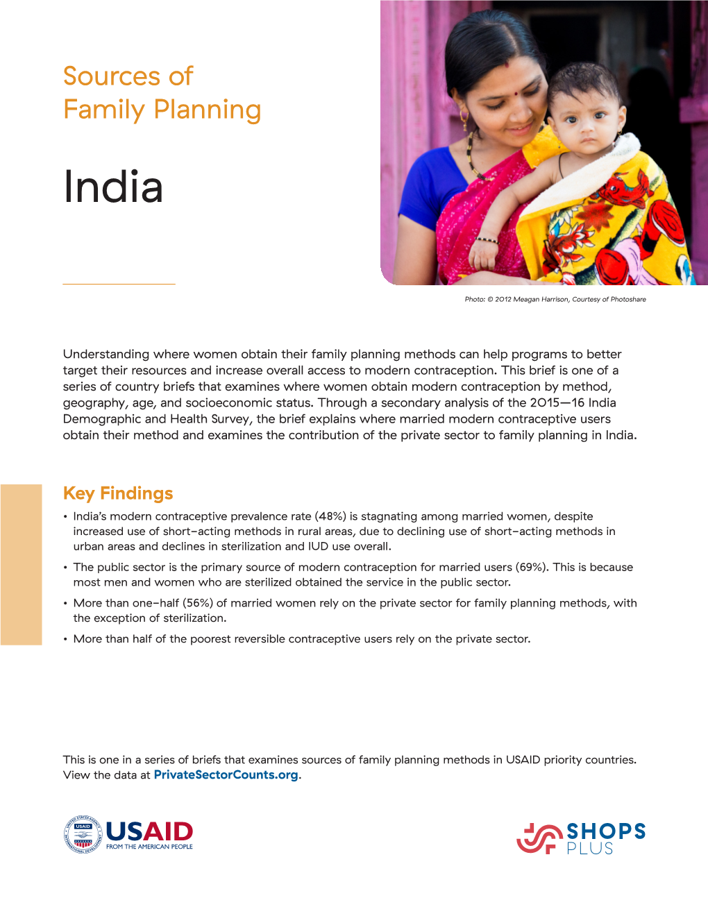 Sources of Family Planning: India