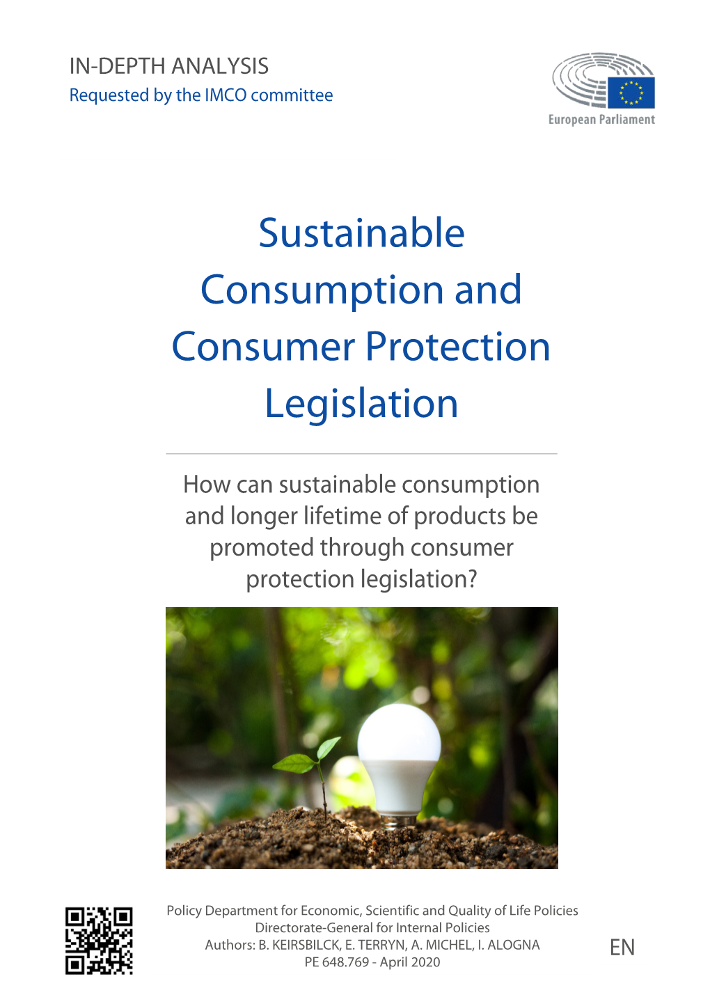 Sustainable Consumption and Consumer Protection Legislation