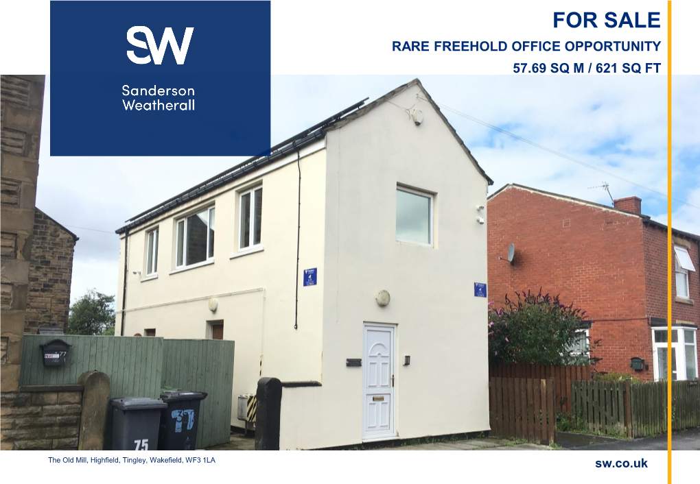 For Sale Rare Freehold Office Opportunity 57.69 Sq M / 621 Sq Ft