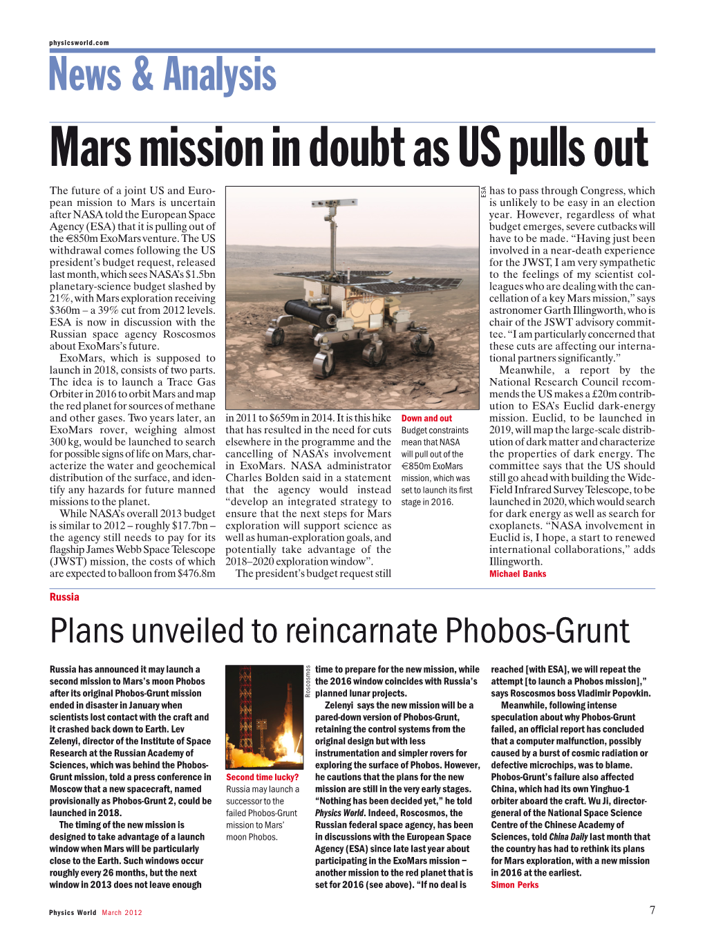 Mars Mission in Doubt As US Pulls Out