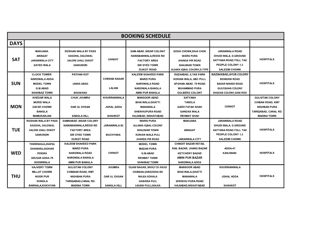 BOOKING SCHEDULE 2019(1207) (Version 1).Xlsb